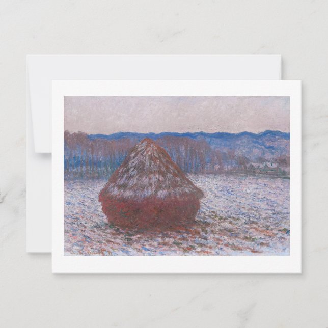 "HAYSTACKS" 1890-1891 CLAUDE MONET POSTCARD (Vorderseite)
