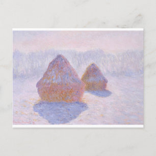 Haystacks by Claude Monet Postkarte