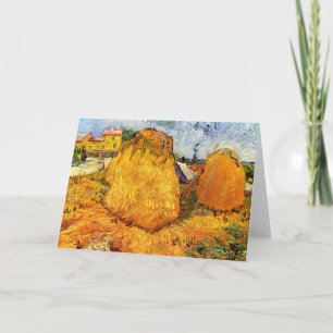 Haystacks in der Provence von Vincent van Gogh Karte