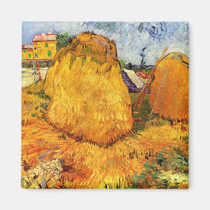 Haystacks in der Provence von Vincent van Gogh Magnet