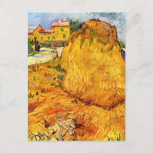 Haystacks in der Provence von Vincent van Gogh Postkarte
