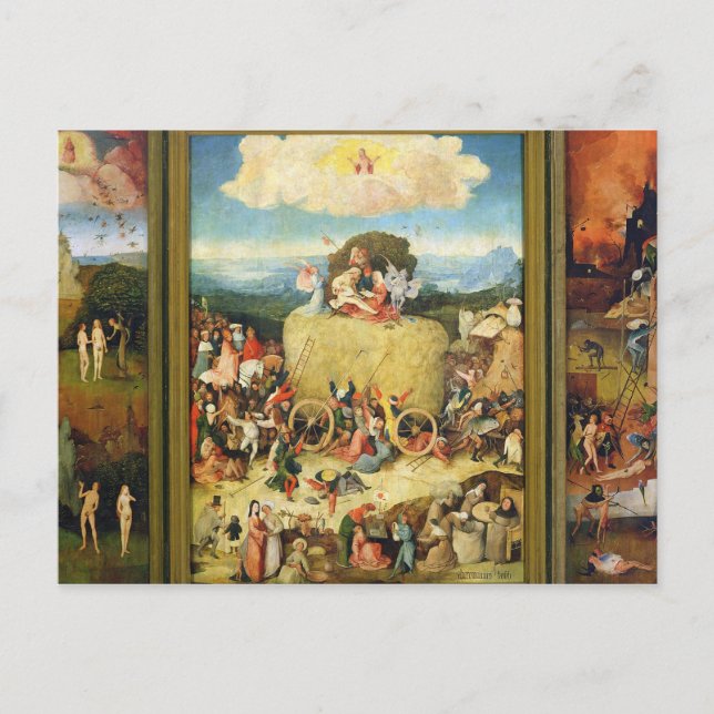 Haywain, 1515 postkarte (Vorderseite)