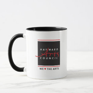 Hayward Arts Council Logo Tasse Deluxe mit Black