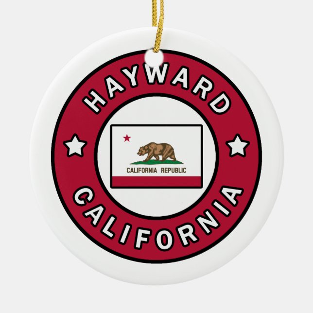 Hayward California Keramik Ornament (Vorne)
