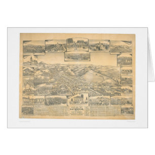 Hayward, panoramische Karte CA (0696A)