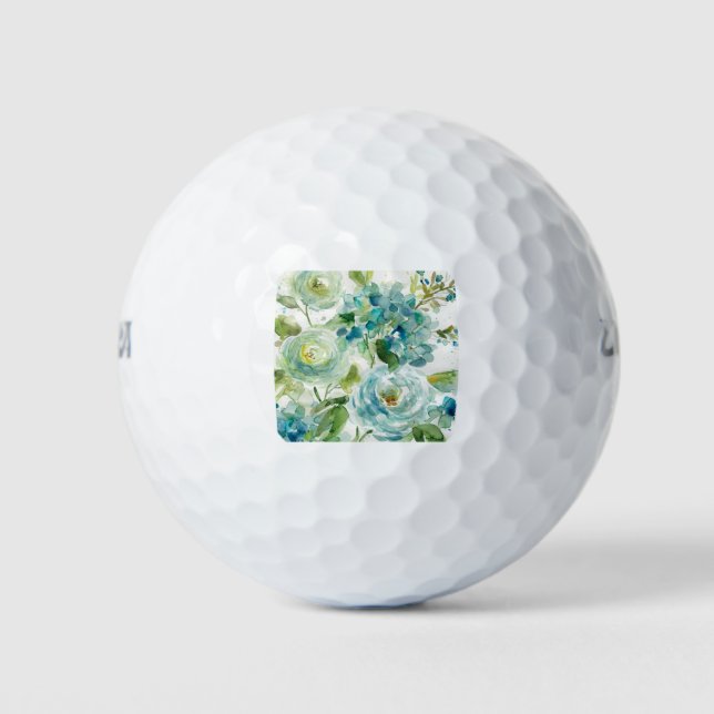 HAZ06 Coole Wasserfarbe Floral.tif Golfball (Vorderseite)