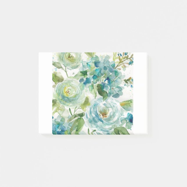 HAZ06 cooler Watercolor Floral.tif Post-it Klebezettel (Vorderseite)