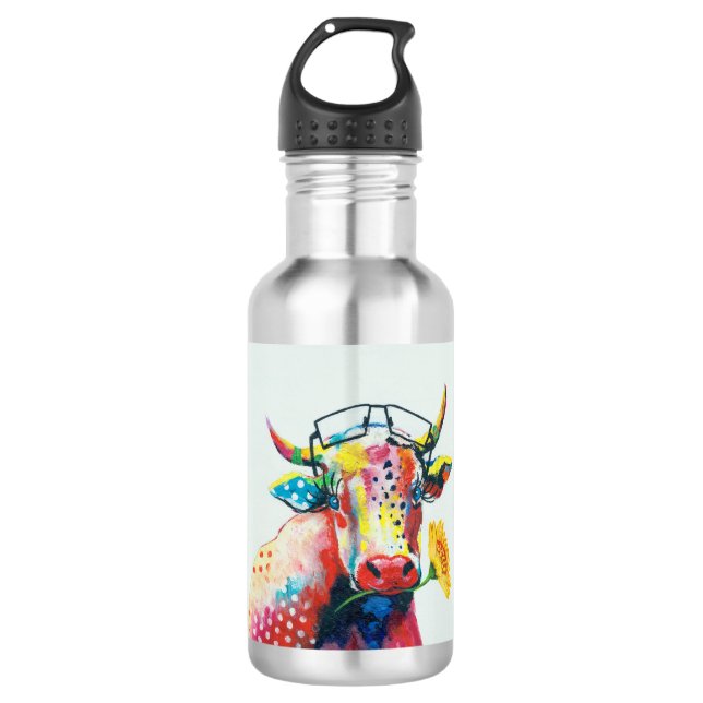 HAZ27 Cow.tif Edelstahlflasche (Vorderseite)