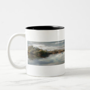 HAZ93 Fluss Fields.tif Zweifarbige Tasse