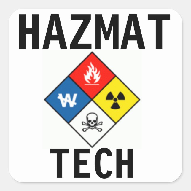 Haz Mat Tech Aufkleber (Vorderseite)