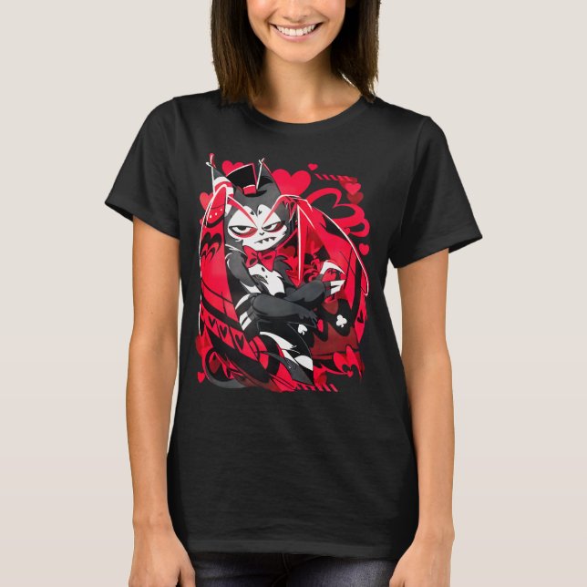 Hazbin Hotel Funny Character Cartoon Graphic T-Shi T-Shirt (Vorderseite)