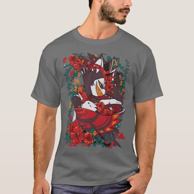 Hazbin Hotel Husk Mädchen T-Shirt (Vorderseite)