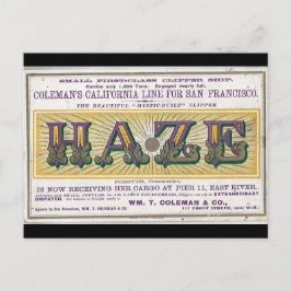 Haze Clipper Segelschiff 1900 Postkarte