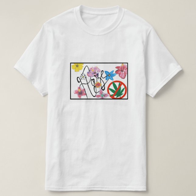 Haze Flower T-Shirt Straight Logobox (Design vorne)