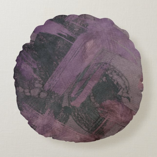 Haze I Rundes Kissen (Vorderseite)