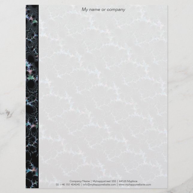 Haze - Mandelbrot-Fraktal Briefkopf (Vorderseite)