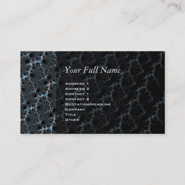 Haze - Mandelbrot-Fraktal Visitenkarte (Vorderseite)