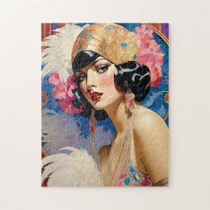 Hazel A Beautiful Art Deco Woman Puzzle