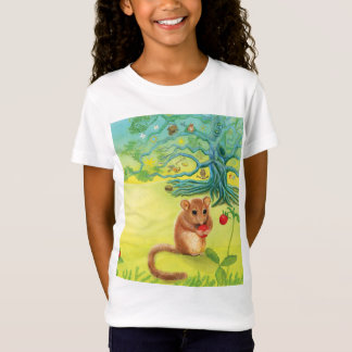 Hazel Dormouse Eating Wild Strawberry T - Shirt