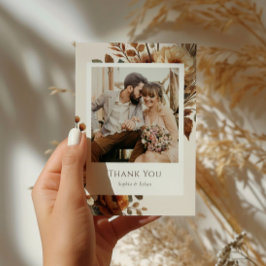 Hazelwood Wedding Foto Dankeskarte