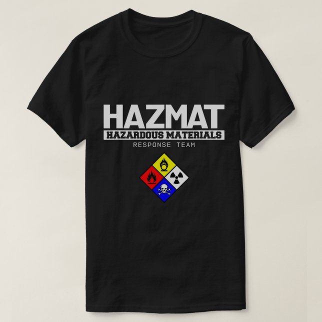 HAZMAT Gefahrstoff-Reaktionsteam Techniker T-Shirt (Design vorne)