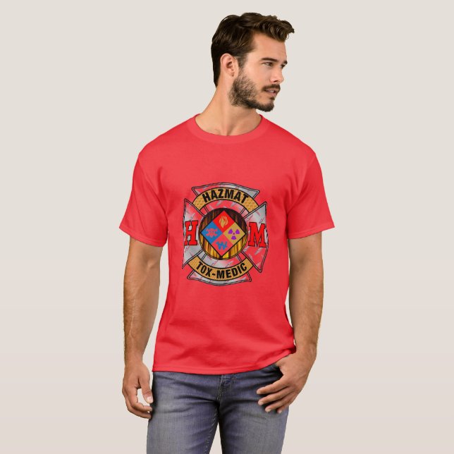 Hazmat Tox-Medic Maltese Cross T-Shirt (Vorne ganz)