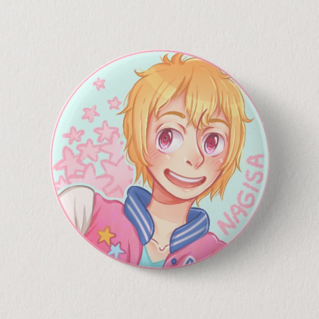 Hazuki Nagisa Knopf Button (Vorderseite)