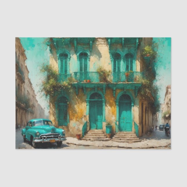 Hazy Havana Warm Vacation Decoupage Papier (Vorderseite)