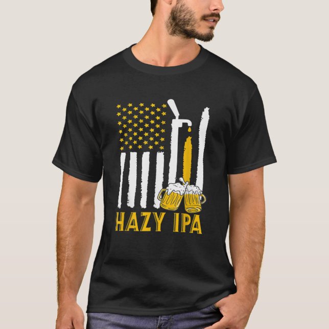 Hazy IPA Craft Beer Indian Pale Ale T Shirt (Vorderseite)