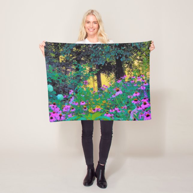 Hazy Morning Sonnenaufgang in meinem Rubio-Garten Fleecedecke (Beispiel)