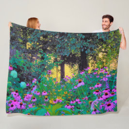 Hazy Morning Sonnenaufgang in meinem Rubio-Garten Fleecedecke