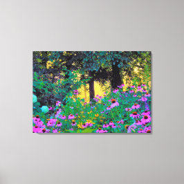 Hazy Morning Sonnenaufgang in meinem Rubio-Garten Leinwanddruck