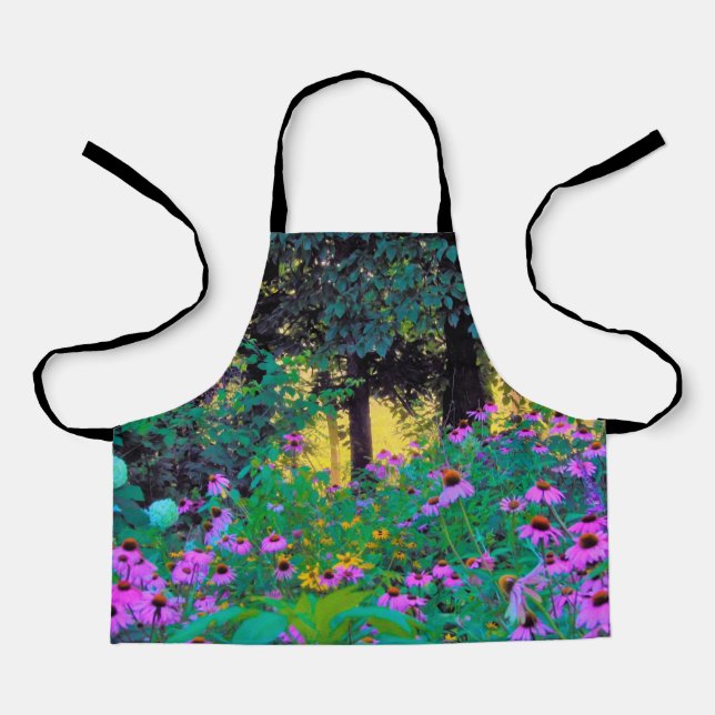 Hazy Morning Sonnenaufgang in meinem Rubio-Garten Schürze (Vorderseite)