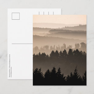 Hazy Woodland Hills Landscape Foto Postkarte
