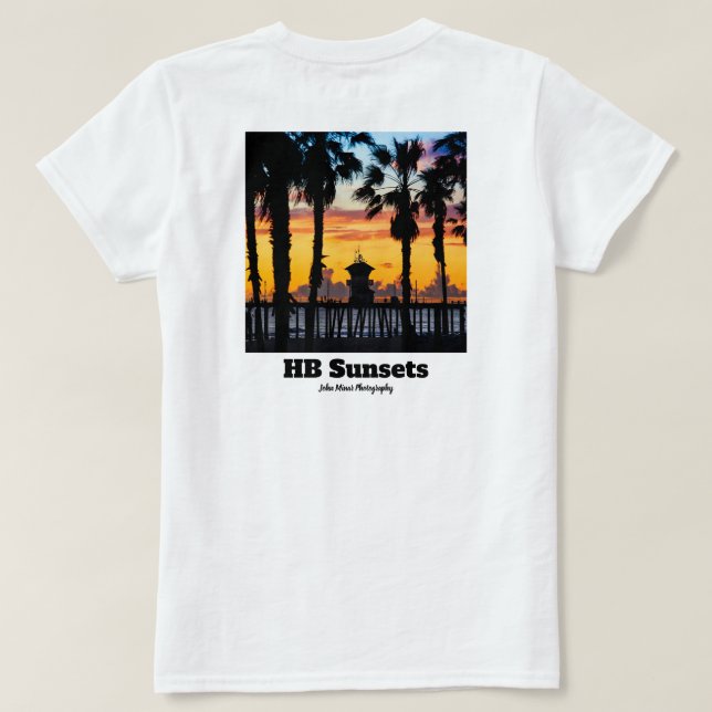 HB Sunsets T-Shirt  (Design Rückseite)