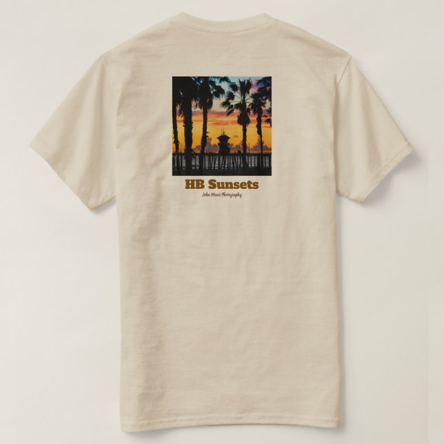 HB Sunsets T-Shirt  (Männer)  (Design Rückseite)