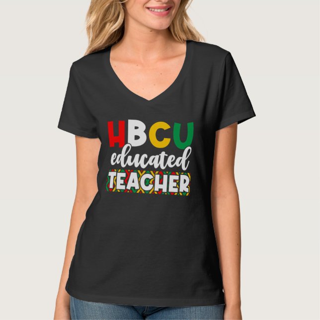 HBCU Apparel Historical Black College HBCU Educate T-Shirt (Vorderseite)