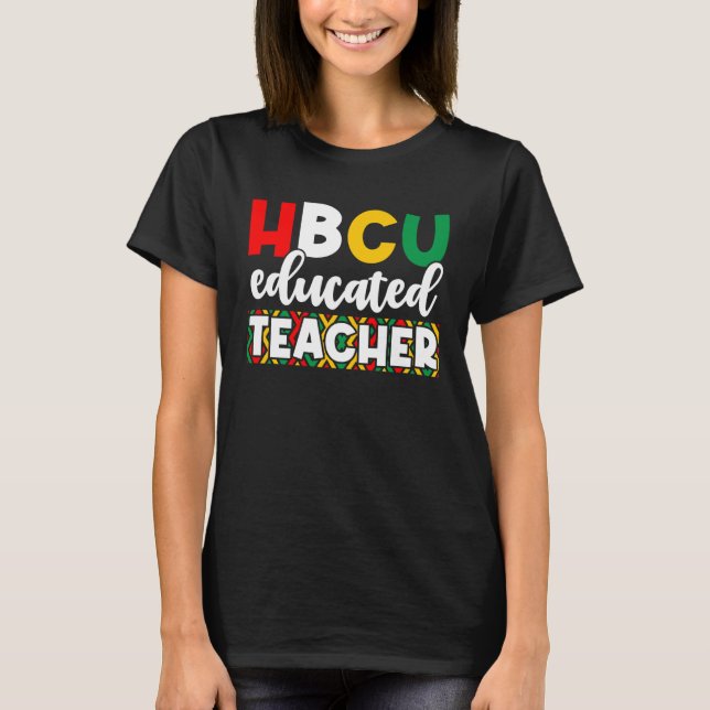 HBCU Apparel Historical Black College HBCU Educate T-Shirt (Vorderseite)