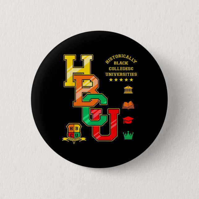 Hbcu Apparel Historisch Black Unis University Button (Vorderseite)