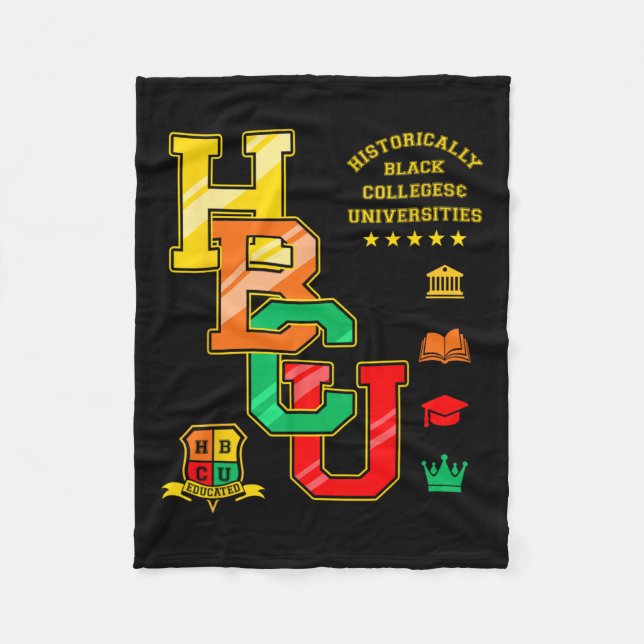 Hbcu Apparel Historisch Black Unis University Fleecedecke (Vorderseite)