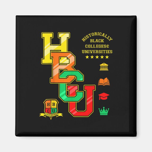 Hbcu Apparel Historisch Black Unis University Magnet (Vorne)