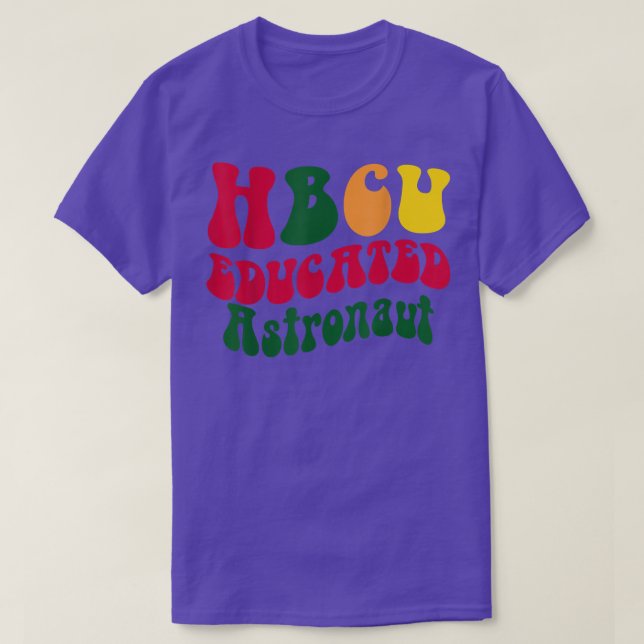 HBCU Astronaut Black Uni Alumni Appar T-Shirt (Design vorne)