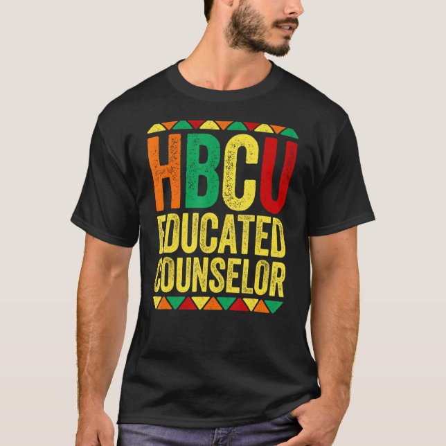 Hbcu-Berater Historischer Schwarzer T-Shirt (Vorderseite)