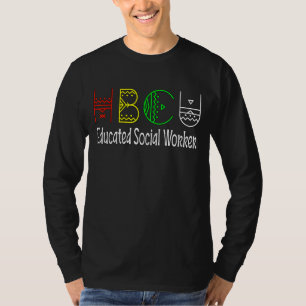 Hbcu bildet Sozialarbeiter Black Uni Melanin T-Shirt