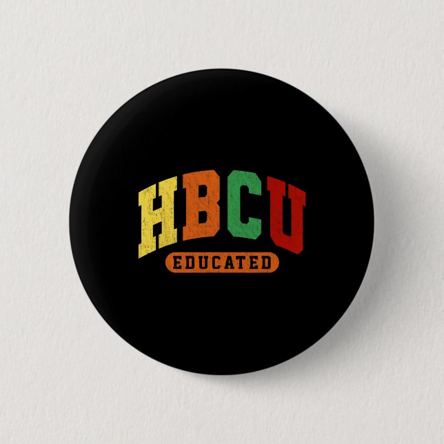 Hbcu Black History Educational Student Juneteenth  Button (Vorderseite)