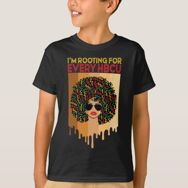 Hbcu Black History Montag T-Shirts (Vorderseite)