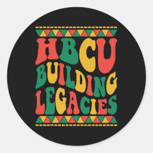Hbcu Black History Month Hbcu Gebäude Legacies Ju Runder Aufkleber