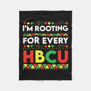 HBCU Black History Month Ich unterstütze jedes HBC Fleecedecke