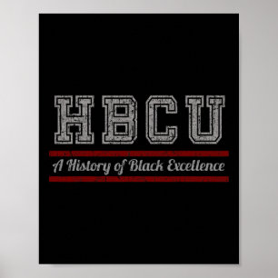 Hbcu Black History Month und Black Excellence Poster