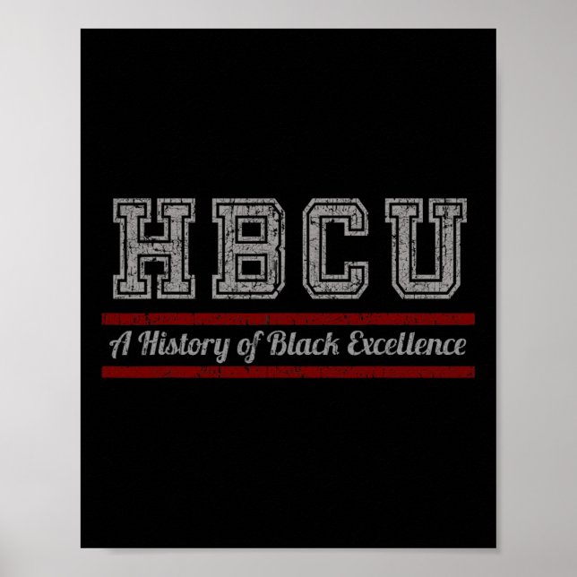 Hbcu Black History Month und Black Excellence Poster (Vorne)